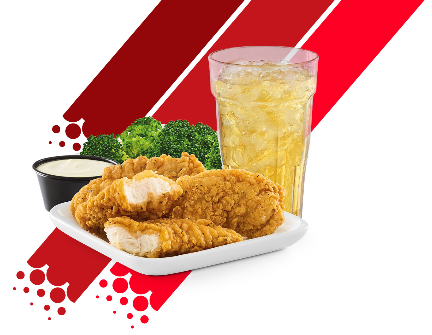 Cluck-a-doodles, Steamed Broccoli, and Apple Juice