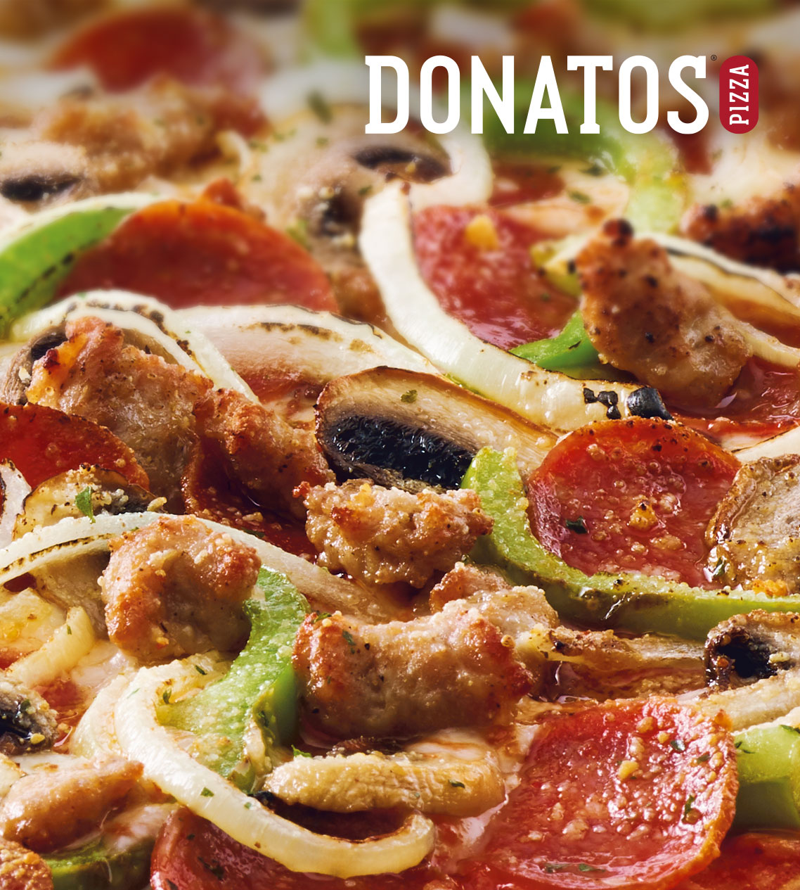 Donatos 10-inch The Works pizza