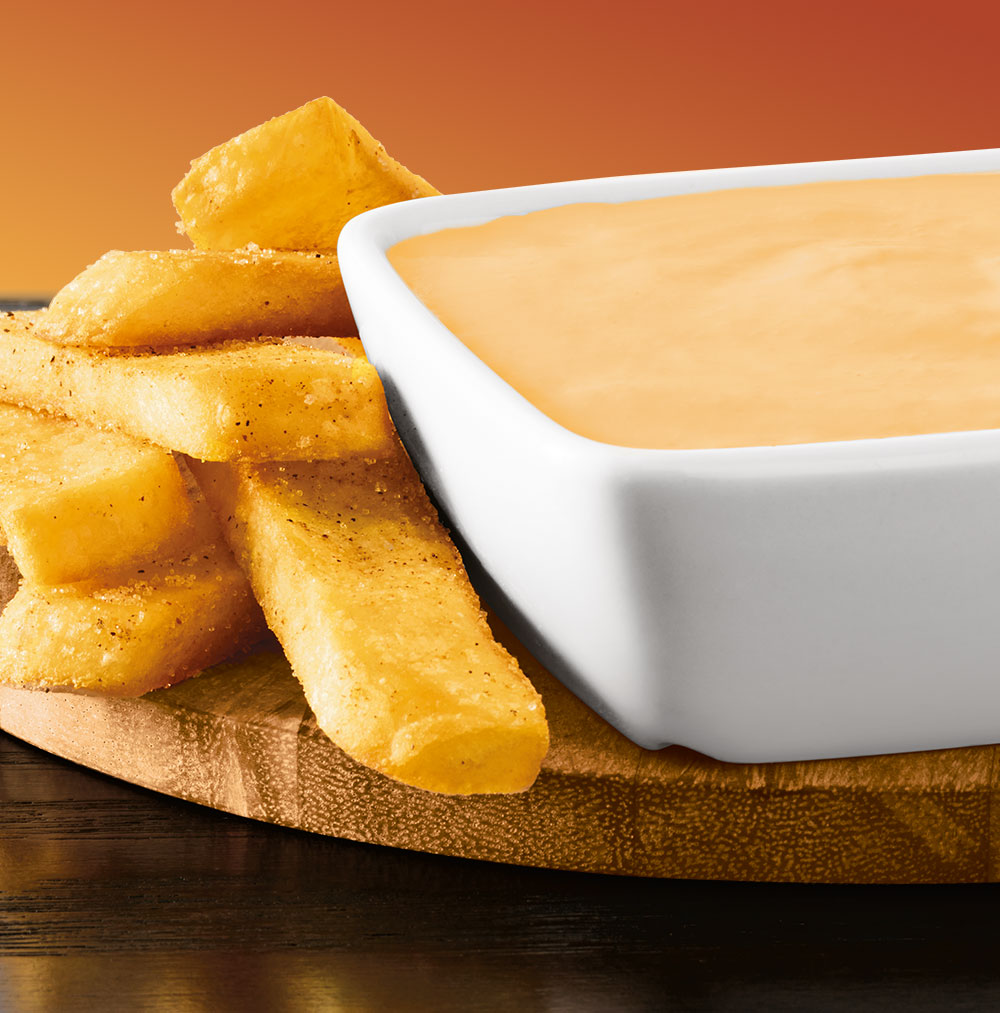 New Belgium Fat Tire Beer Cheese fondue with Steak Fries