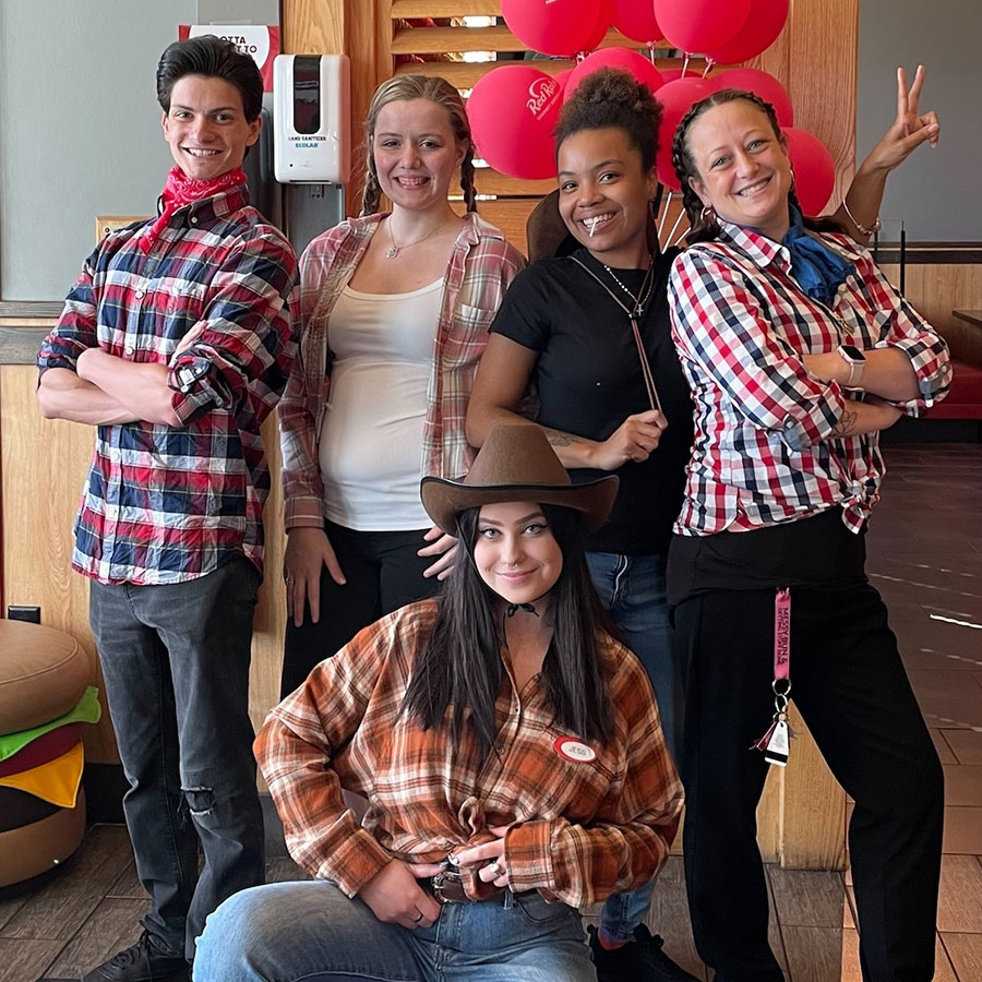 Team during Spirit Week at Red Robin