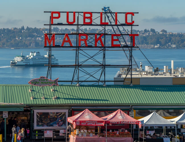 Public market place in Seattle