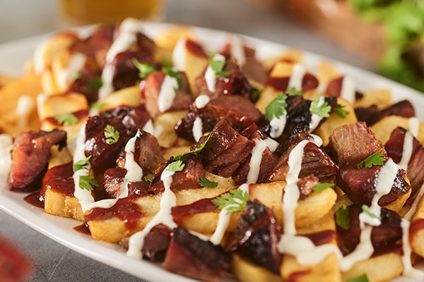 Burnt Ends Smothered Steak Fries