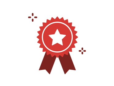 ribbon with a star icon