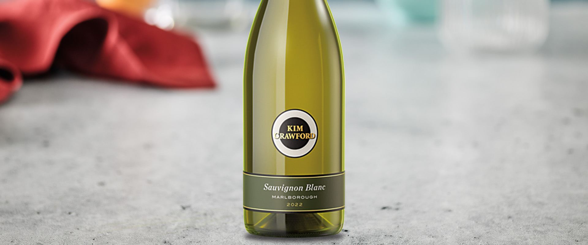 Bottle of Kim Crawford Wine