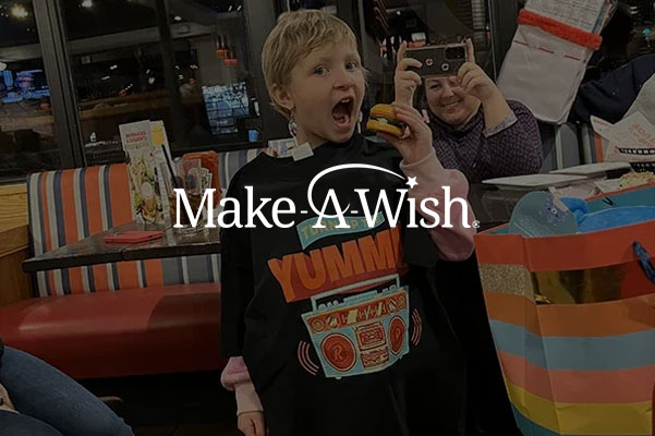 Wish reveal event at Red Robin for Make-A-Wish