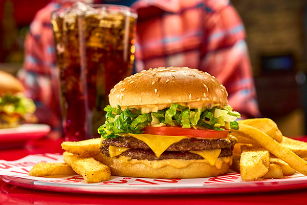 The Big Yummm Burger Deal. Tavern Burger, Bottomless Side, and Bottomless Drink.