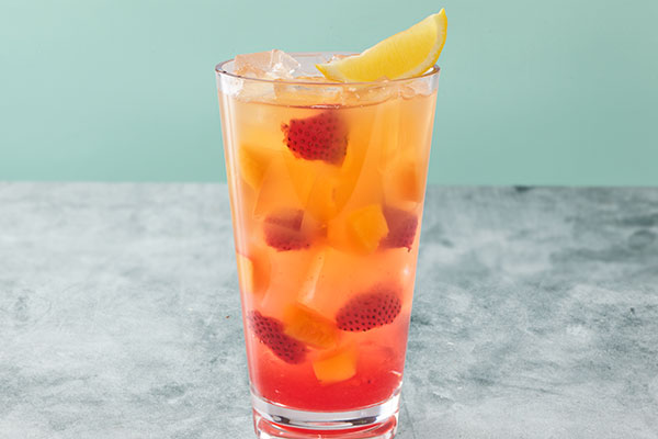 Peach-Berry Freckled Lemonade