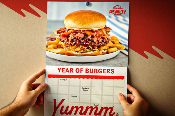 Red Robin Burgers For A Year calendar