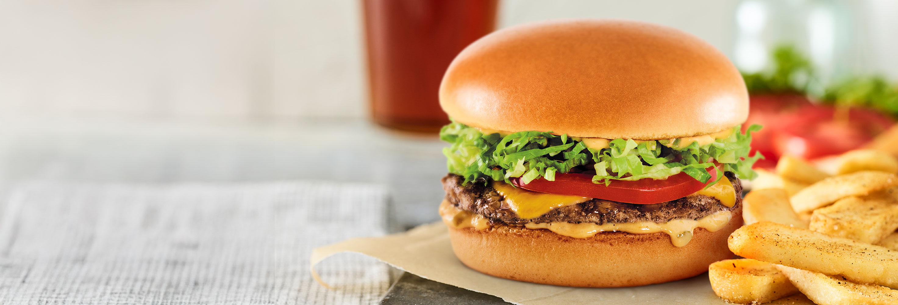 Red's Double Tavern Burger with Bottomless Steak Fries