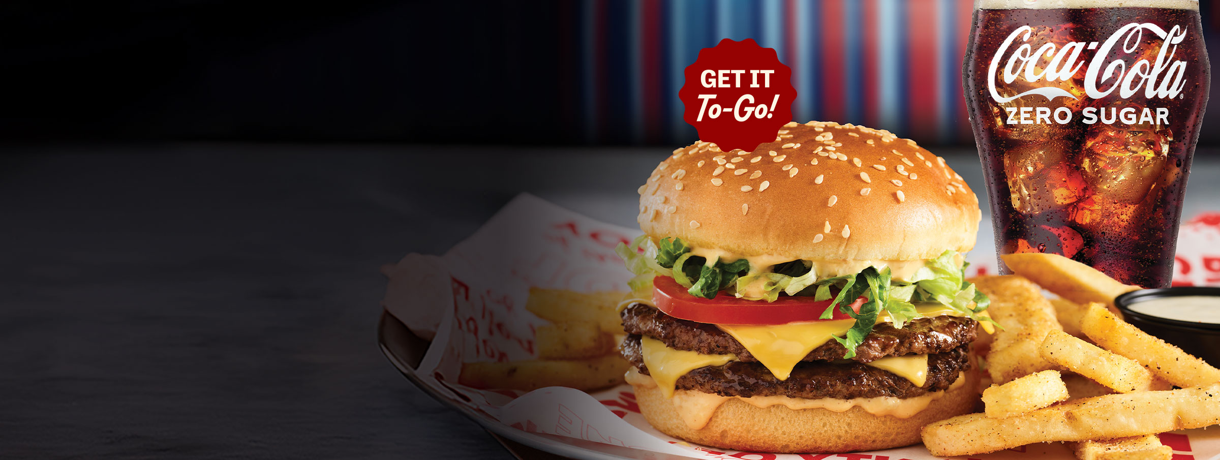 The Big Yummm Burger Deal. Tavern Burger, Bottomless Side, and Bottomless Drink.