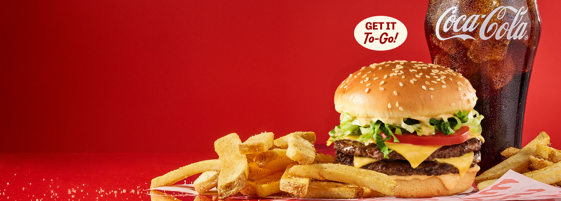 Big Yummm Deal with Red's Double Burger, Bottomless Side, and Beverage