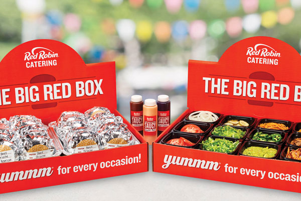 Catered celebration with the Red Robin Gourmet Burger Bar