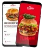 Smart phones displaying the Red Robin mobile app