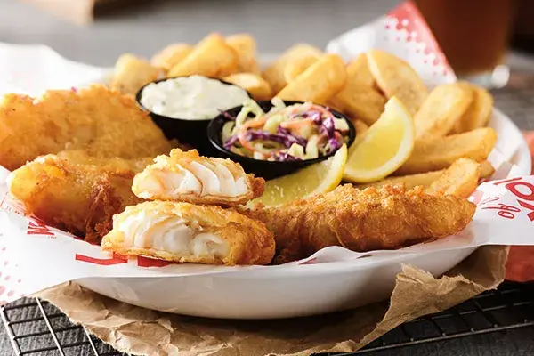 House Battered Fish and Chips