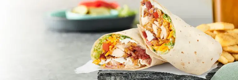 Crispy Chicken and Bacon Wrap