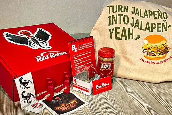 Red Robin Fiery Swag Box