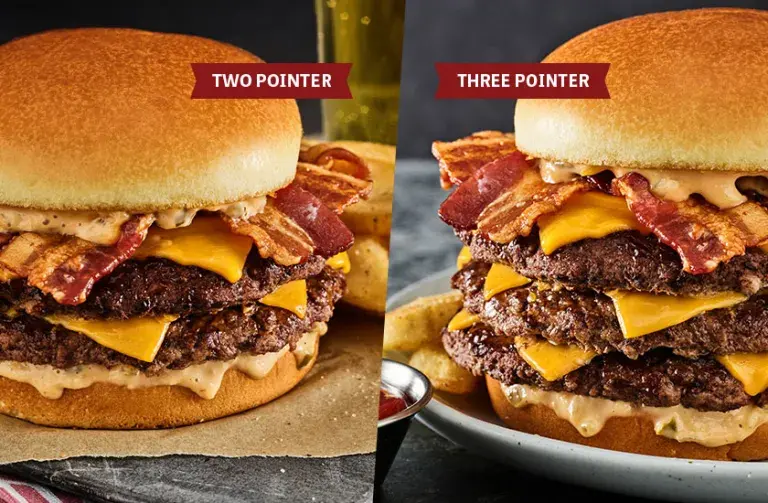 Buzzer Beater Double Bacon Cheeseburger available in Double and Triple