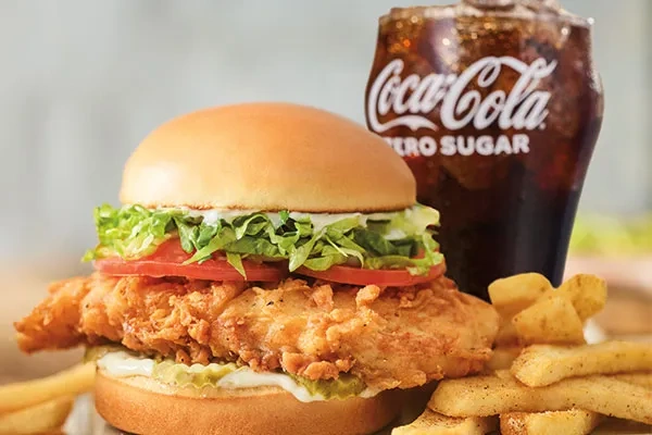 Crispy Chicken Sandwich Big Yummm Burger Deal