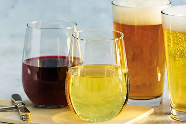 Happy hour beer and wine at Red Robin