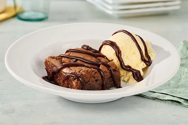 Warm Brownie Sundae