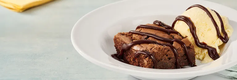 Warm Brownie Sundae