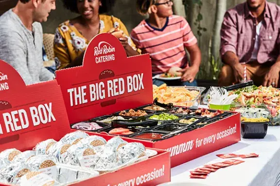 Gourmet Burger Bar and Fresh Salads at a Grad Party