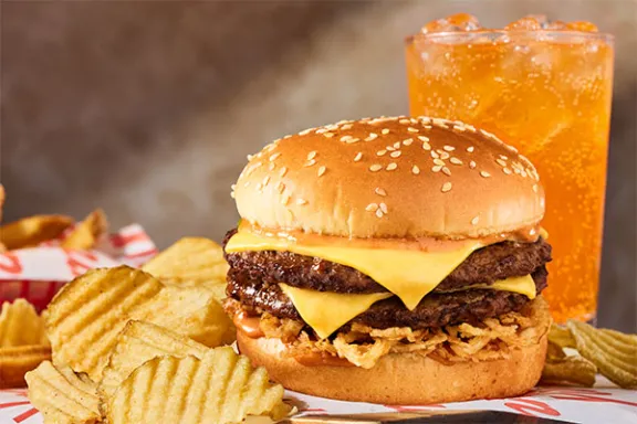 Big Yummm Deal with Haystack Double and Orange Soda