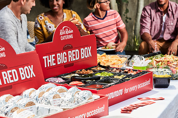 Gourmet Burger Bar and Fresh Salads at a Grad Party