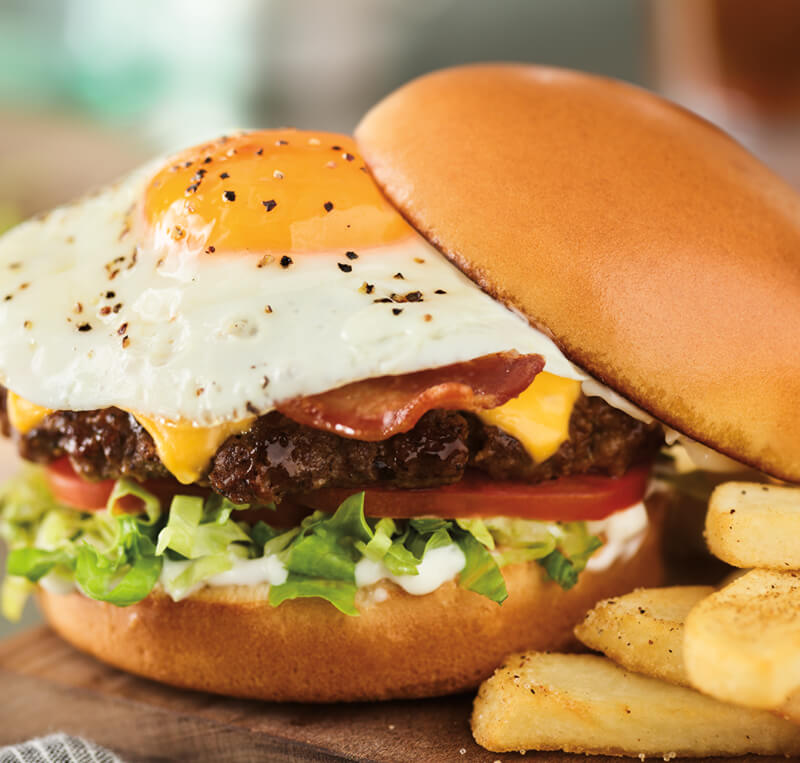 Royal Red Robin Burger with Steak Fries
