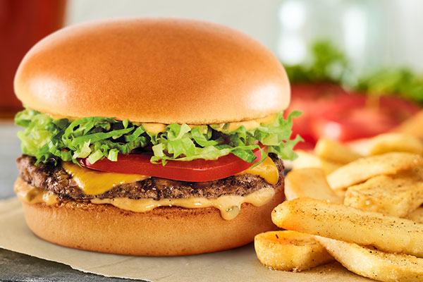 Red's Double Tavern Burger with Bottomless Steak Fries