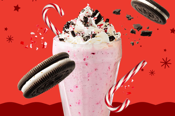 OREO® Candy Cane Milkshake